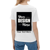 Womens Cotton Front & Back Printing T Shirt