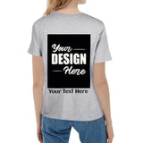 Womens Cotton Front & Back Printing T Shirt